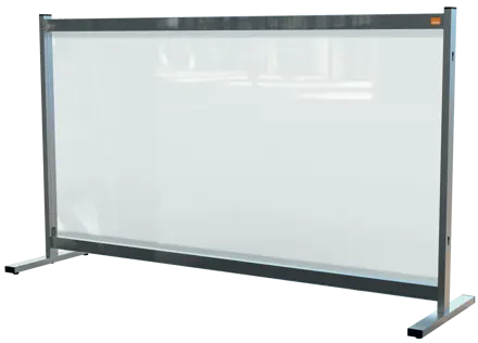 Nobo Premium Plus Clear PVC Protective Desk Divider Screen 1470x860mm