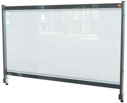 Nobo Premium Plus Clear PVC Protective Desk Divider Screen 1470x860mm