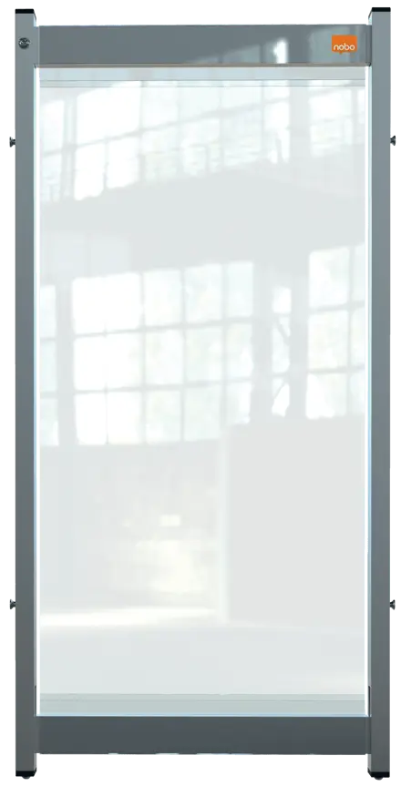 Nobo Premium Plus Clear PVC Modular Desk Divider Screen System 400x820mm