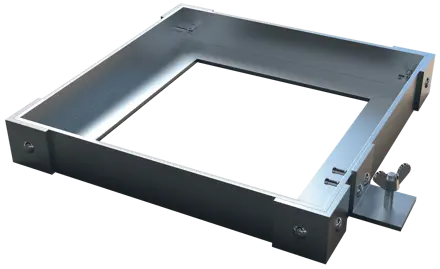 Nobo Premium Plus Clear PVC Protective Screen Divider Tile Weight Frame