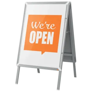 Nobo Premium Plus Lockable A1 A-Frame Pavement Sign