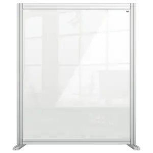 Nobo Premium Plus Clear Acrylic Protective Desk Divider Screen Modular System 800x1000mm
