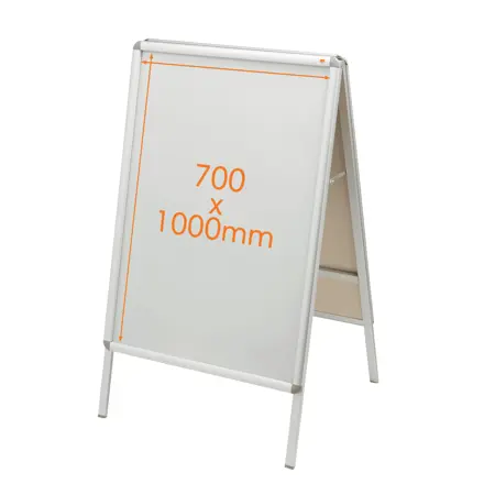 Chevalet porte-affiche clipsable Nobo, 700 x 1 000 mm