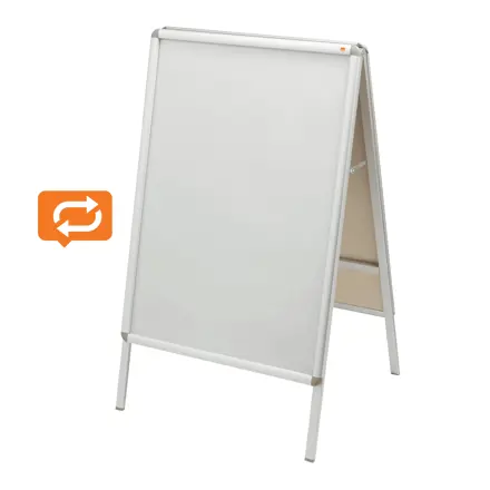 Chevalet porte-affiche clipsable Nobo, 700 x 1 000 mm