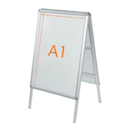 Chevalet porte-affiche clipsable Nobo, A1