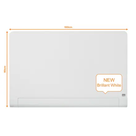 Širokouhlá sklenená tabuľa Nobo so zaoblenými rohmi 45”, 1000x560mm