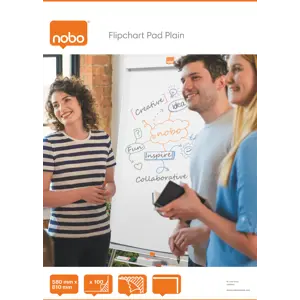 Nobo Flipchart Pad Plain 580x810mm