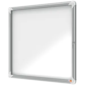 Nobo Premium Plus magnetisk låsbart opslagsskab med hængslet låge 6xA4