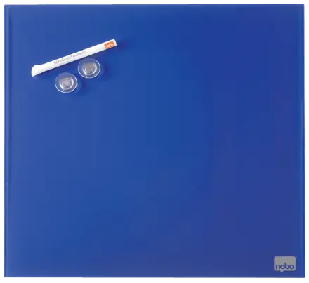 Tableau blanc mémo en verre Nobo, 300 x 300 mm (Conditionnement retail)