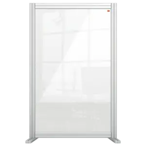 Nobo Premium Plus Clear Acrylic Protective Desk Divider Screen Modular System 600x1000mm