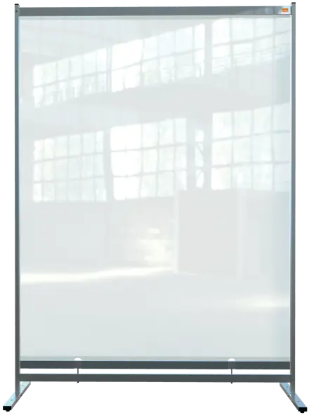 Nobo Premium Plus Stellwand aus durchsichtiger Folie, bodentief, 1480x2060mm