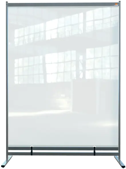 Nobo Premium Plus Stellwand aus durchsichtiger Folie, bodentief, 1480x2060mm
