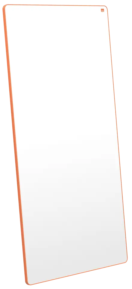 Nobo Move & Meet System Abnehmbares & tragbares Whiteboard 90 x 180 cm - orangefarbener Rahmen