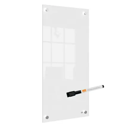 Nobo Schmales Glas Whiteboard 30 x 60 cm