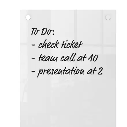 Nobo Schmales Glas Whiteboard 30 x 90 cm