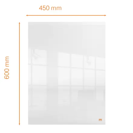 Nobo Acryl Whiteboard für Wand-oder Desktop 45 x 60 cm