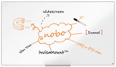 Nobo Impression Pro Whiteboard Emaille Widescreen 70"