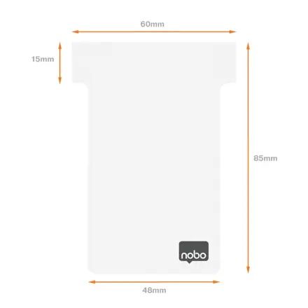 Fiches T imprimables pour planning Nobo - Taille 2
