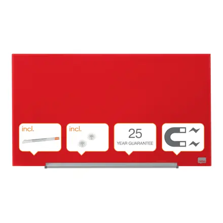 Tablă NOBO Diamond Widescreen 31" magnetică din sticlă, 680x380mm