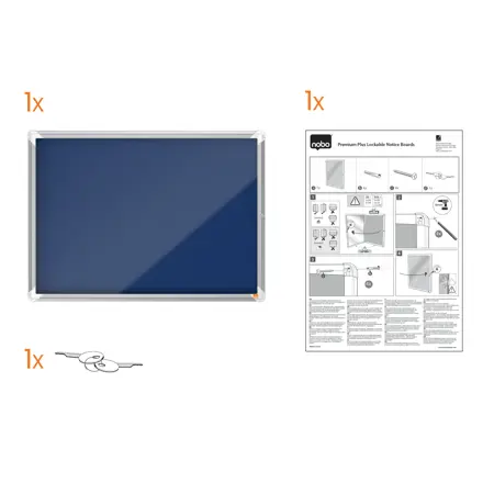 Vitrine d'affichage en feutre Nobo Premium Plus 8xA4