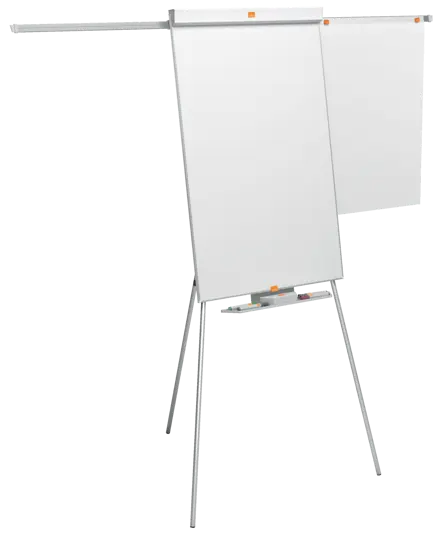 Flipchart Easel Nobo Classic Nano Clean™ Tripod including extendable display arms