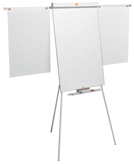 Flipchart Easel Nobo Classic Nano Clean™ Tripod including extendable display arms