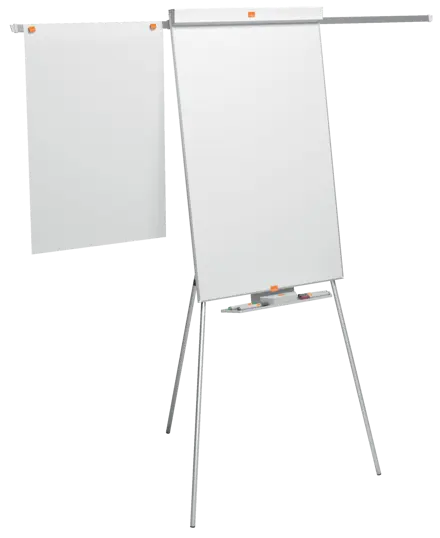 Flipchart Easel Nobo Classic Nano Clean™ Tripod including extendable display arms