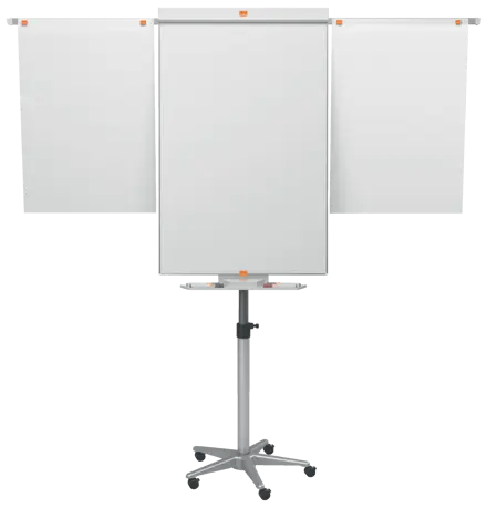 Flipchart Easel Nobo Classic Nano Clean™ Mobile including extendable display arms