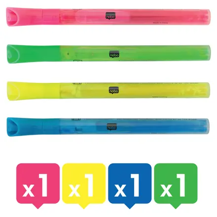 Nobo Neon Boardmarker, 4 Stück