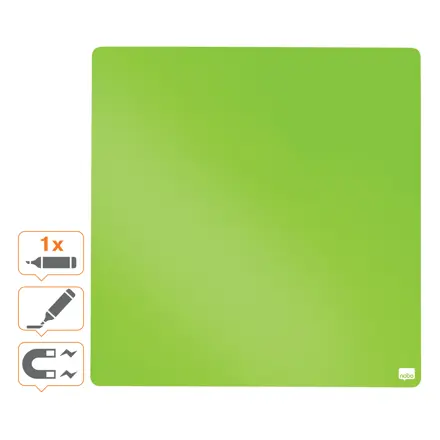 Nobo mini magnetisk whiteboard farvet kvadrat 360mmx360mm