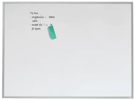 Nobo lille magnetisk whiteboard med aluminiumsramme 585x430mm