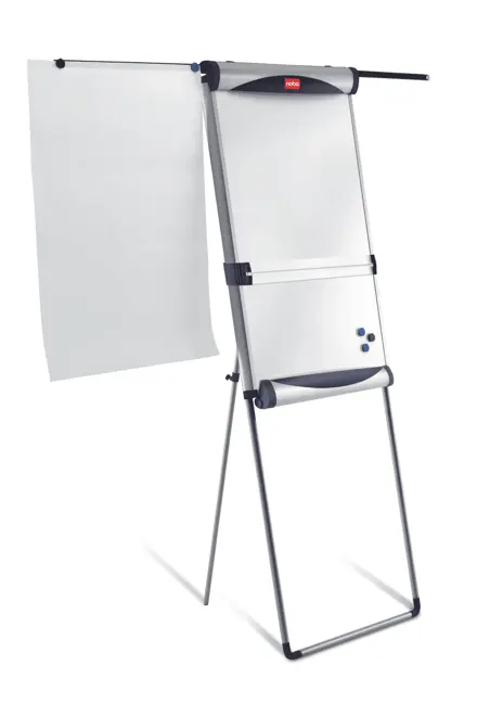 Nobo Flipchart Mobil Stahl mit Dreibeinstativ und ausklappbaren Verlängerungsarmen (EH-Verpackung)