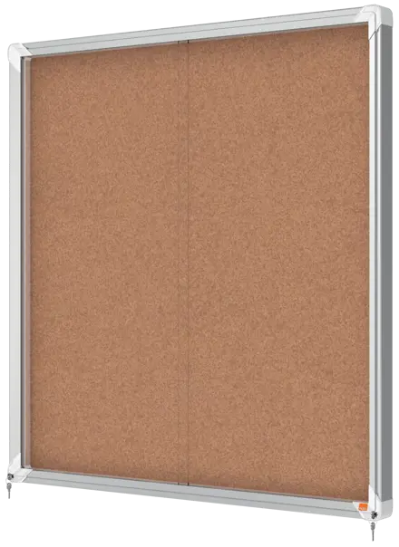 Nobo Premium Plus Schaukasten für den Innenbereich 12 x A4, Kork, Schiebetür