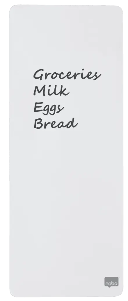 Nobo schmales Whiteboard Stahl 14 x 36 cm