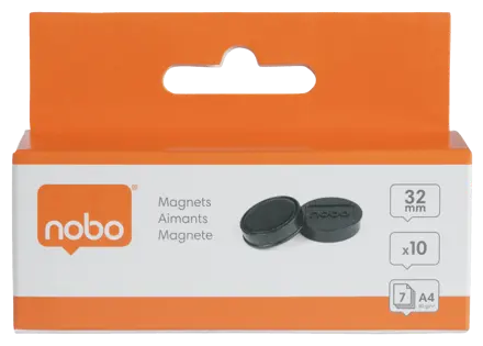 Nobo Magnete, 32 mm, 10 Stück