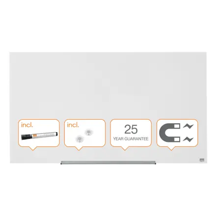 Tableau blanc magnétique en verre Nobo Impression Pro 1260x710 mm