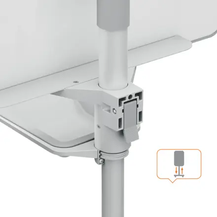 Nobo Move & Meet Mobile Magnetische Flipchart-Tafel 680x1040mm
