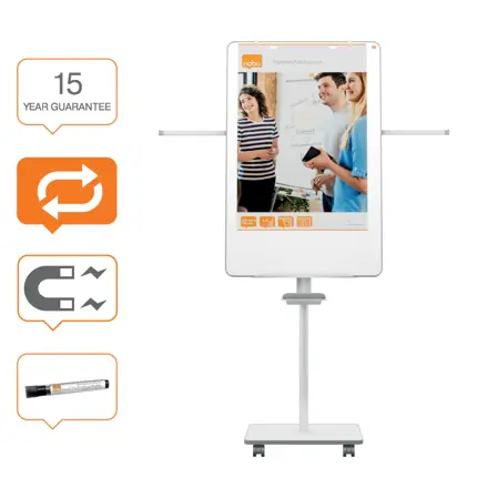 Nobo Move & Meet Mobile Magnetische Flipchart-Tafel 680x1040mm