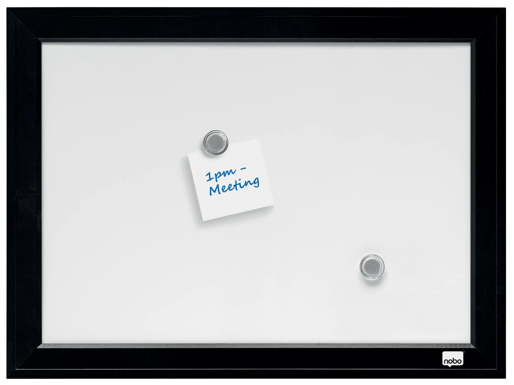 DryErase Board with Black Frame 585x430mm Whiteboards NOBO