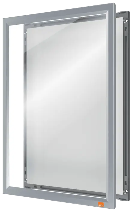 Nobo Impression Pro A4 skifteramme med aluminiums klikramme