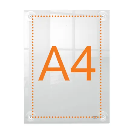 Nobo Premium Plus A4 klar akryl vægmonteret plakatramme, flytbar