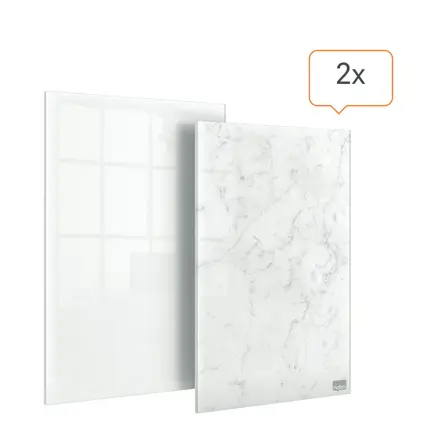 Mini bloc-notes Nobo en verre 230x152mm - Lot de 2