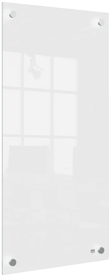 Tableau blanc en verre Nobo petit format 300x600mm
