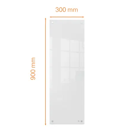 Nobo lille glas whiteboard panel 300x900mm