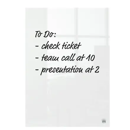 Bloc-notes de bureau A4 en acrylique transparent Nobo