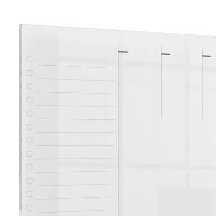 Mini tableau blanc agenda hebdomadaire Nobo A3 de bureau ou mural en acrylique transparent