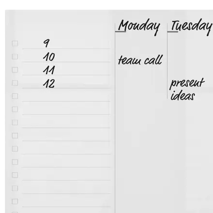 Mini tableau blanc agenda hebdomadaire Nobo A3 de bureau ou mural en acrylique transparent