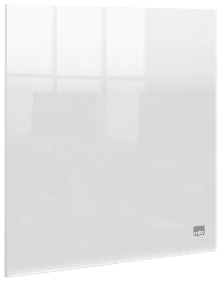 Mini tableau blanc de bureau ou mural Nobo en acrylique transparent 300x300mm