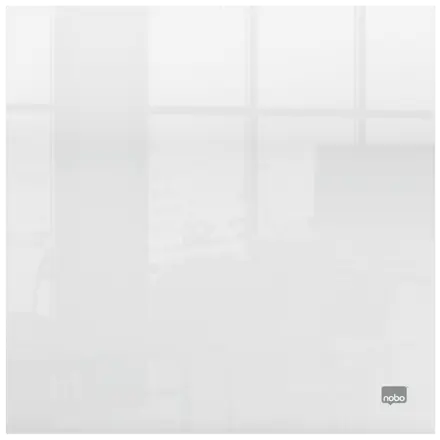 Mini tableau blanc de bureau ou mural Nobo en acrylique transparent 300x300mm