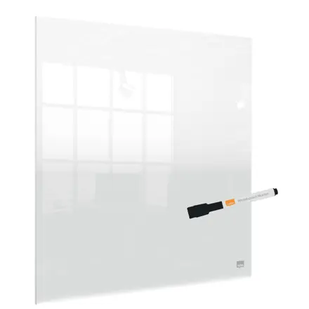 Nobo transparent akryl mini whiteboard til skrivebordet eller vægmonteret 450x450mm